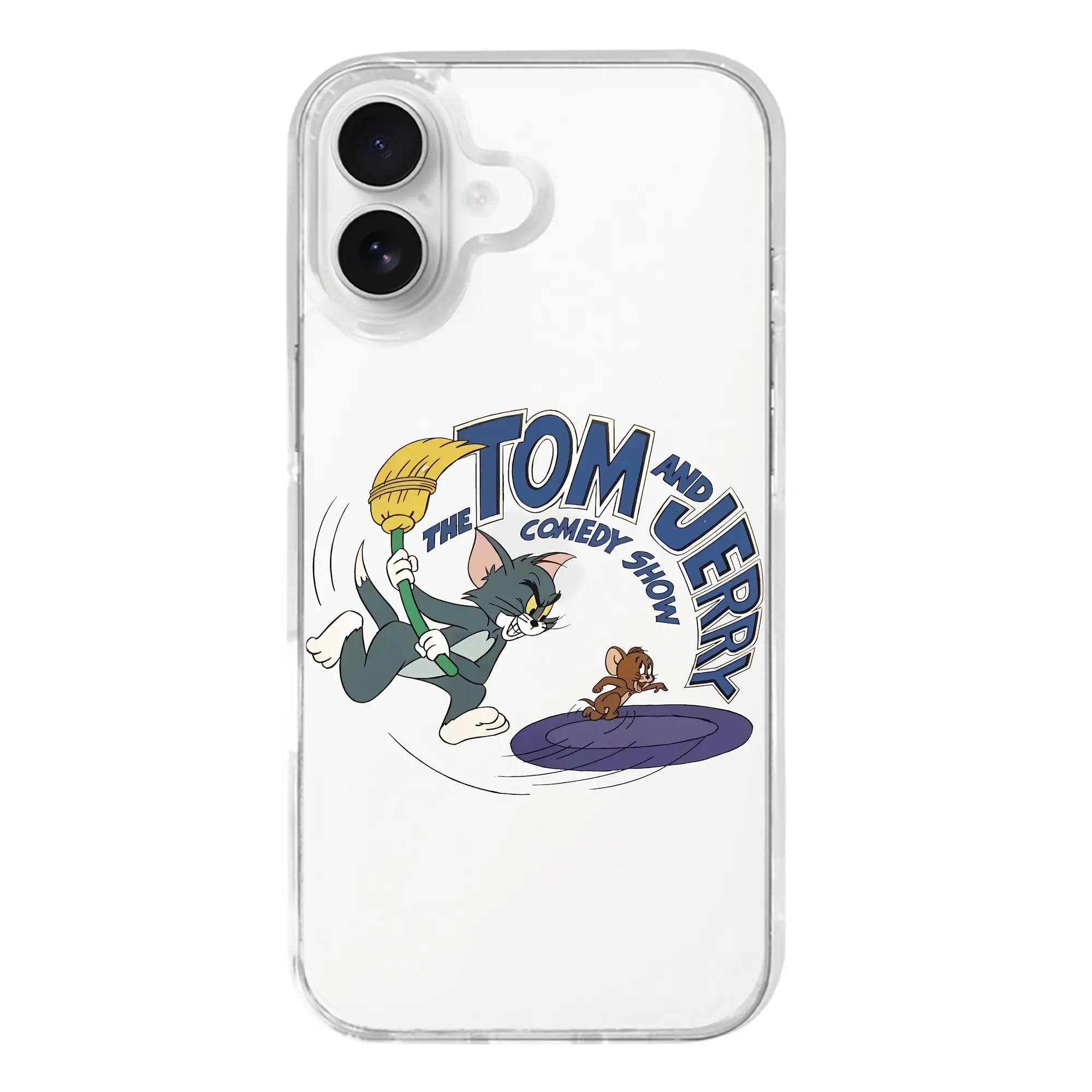 トムとジェリー グッズ トム - iPhone 17シリーズ 透明スマホケース – 薄型・耐衝撃・精密フィット保護カバー